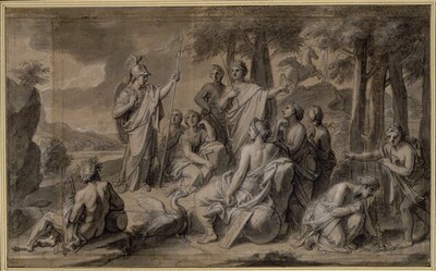 Minerva und die Musen von François Verdier