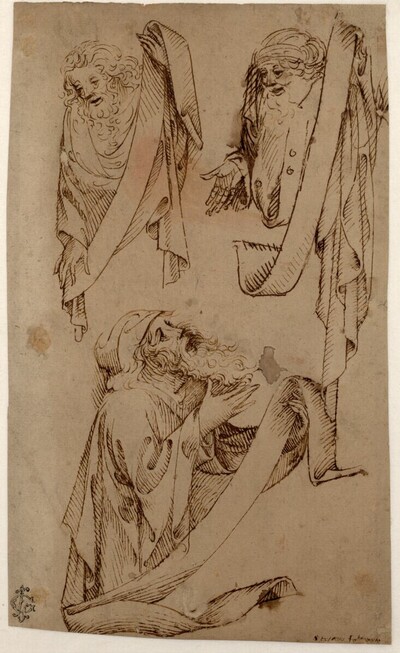 Prophetenstudien mit Spruchbändern von Stefano di Giovanni da Verona