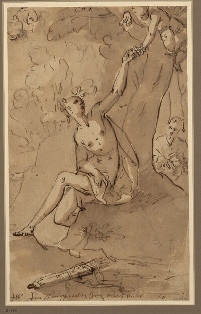 Diana unterm Apfelbaum von Johann Willenberger