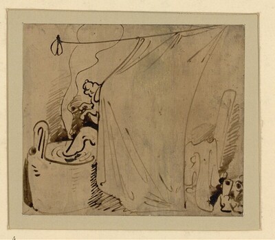 Das warme Bad (4) von Wilhelm Busch