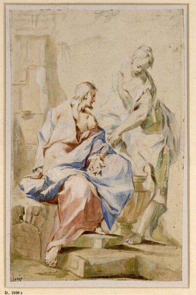 Christus und die Samariterin von Franz Karl Palko