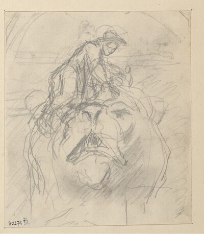 Figurale Darstellung auf Tierkopf von Rudolf Weyr