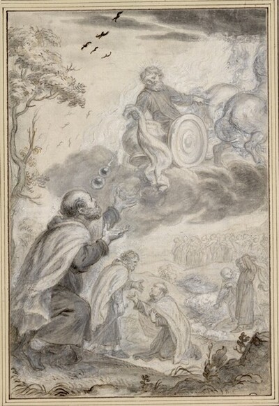 Die Himmelfahrt des Elias (26) von Abraham van Diepenbeeck
