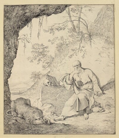 Der hl. Hieronymus in der Wüste von Pieter Holsteyn d. J.