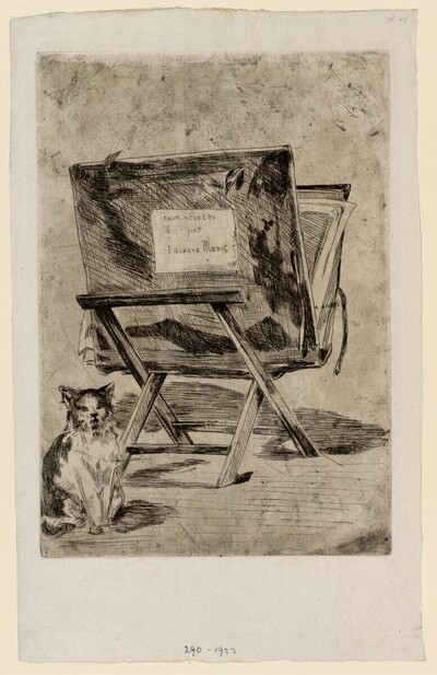 Erste Version eines Deckblattes von Edouard Manet