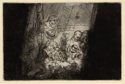 Die Beschneidung im Stall von Rembrandt Harmensz. van Rijn