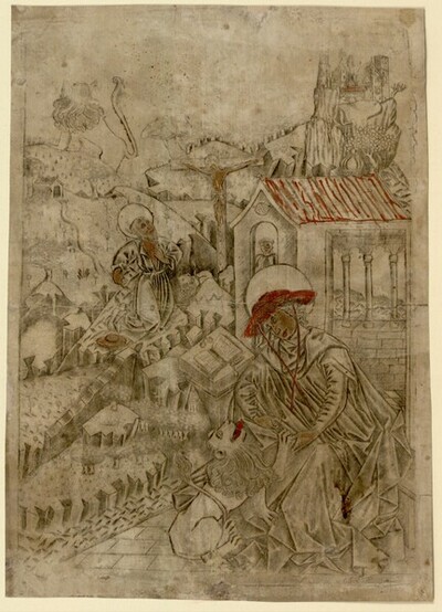 Der hl. Hieronymus von Meister mit den Bandrollen
