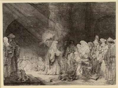 Die Darstellung im Tempel, im Breitformat von Rembrandt Harmensz. van Rijn