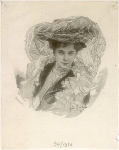 Ein Mädchen mit Hut von Wilhelm Skurawy