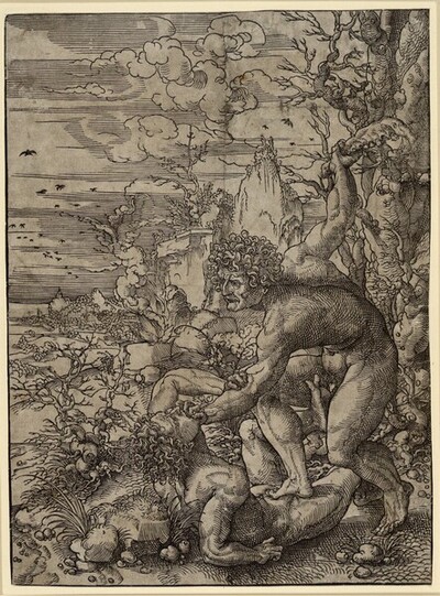 Kain tötet Abel von Jan Gossaert