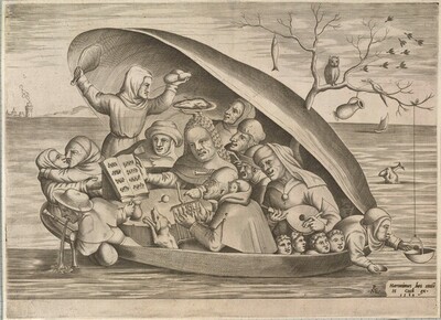 Die Auster (Satire über das Mönchsleben) von Pieter van der Heyden