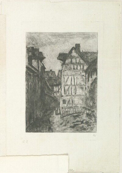 Rue Géricault, à Rouen von Camille Pissarro