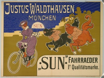 JUSTUS WALDHAUSEN; MÜNCHEN; "SUN" FAHRRÄDER von Anonym