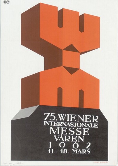WIM; 75 WIENER INTERNASJONALE MESSE; VAREN; 1962 von Julius Klinger