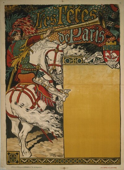 Les Fêtes de Paris (vor der Schrift) von Eugène Samuel Grasset