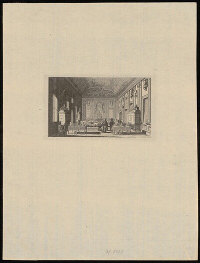 Alte Kunstkammer im Königlichen Schloss (Festschrift, Blatt 11) von Max Klinger