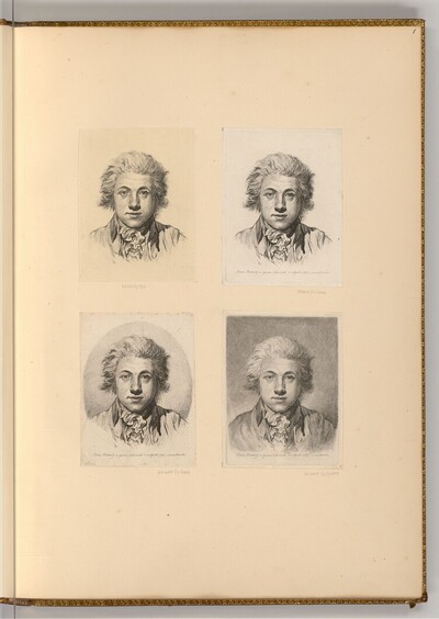 Selbstporträt als Achtundzwanzigjähriger, Brustbild en face von Johann Adam von Bartsch