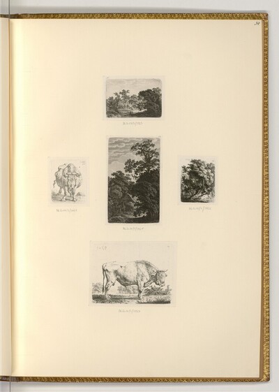 Landschaften; Stiere von Carl Wilhelm Kolbe