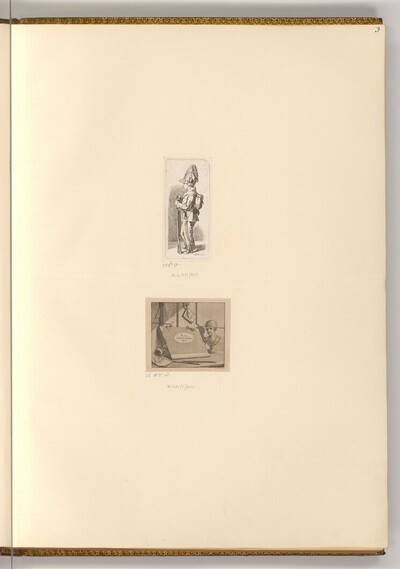 Junge in Soldatengewand; Am neuen Jahr 1811 von Johann Adam Klein