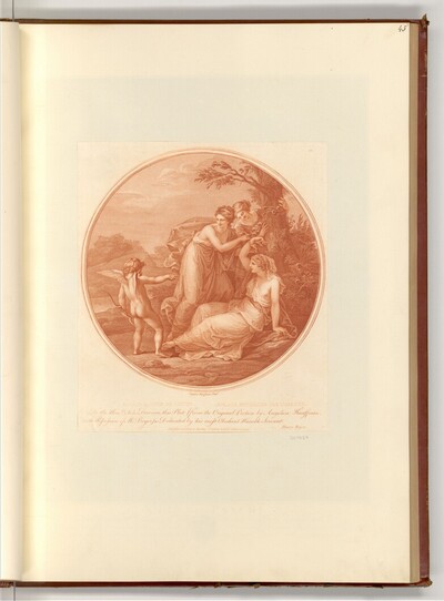 Aglaia bound by Cupid von Maria Anna Angelika Catharina Kauffmann