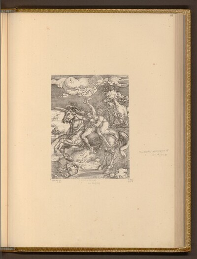 Entführung auf dem Einhorn von Albrecht Dürer