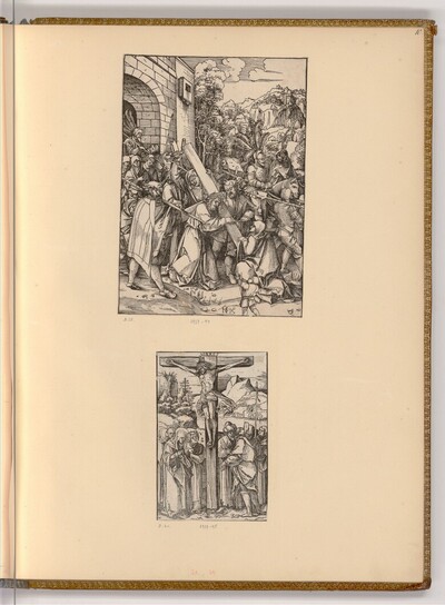 Die große Kreuztragung; Christus am Kreuz von Hans Schäufelin