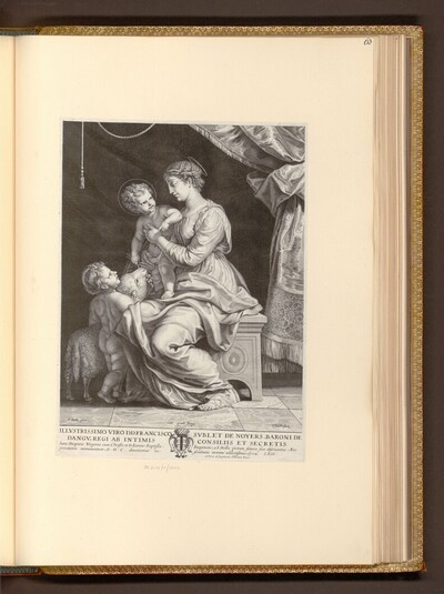 Die heilige Jungfrau mit dem Jesuskinde und Johannes von Jeremias Falck
