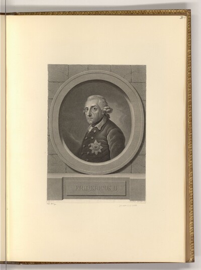Porträt Friedrich der Große von Johann Friedrich Bause