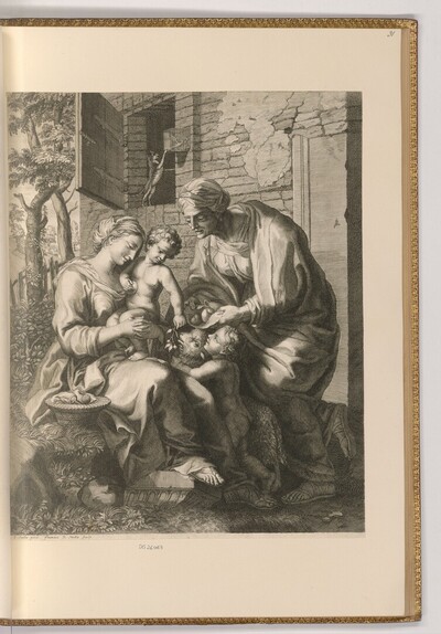 Maria mit Kind, Johannesknaben und hl. Elisabeth von Françoise Bouzonnet Stella