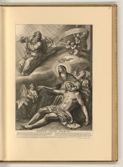 Maria mit dem Leichnam Christi und Gottvater von Grégoire Huret
