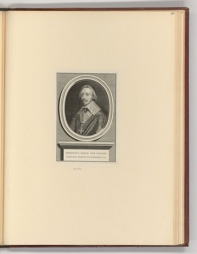 Porträt Kardinal Richelieu von Bernard Picart