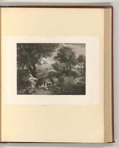 Hagar und Ismael in der Wüste von Jean-Baptiste Raphael Massard