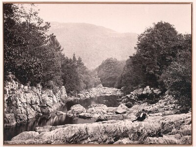 River Scene on the Llugny, North Wales von Francis Bedford