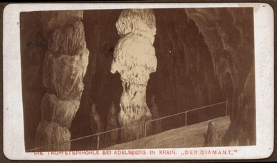 "Der Diamant", Tropfstein in der Grotte bei Adelsberg in Krain (Grapfikreproduktion ?) von Emanuel Mariot