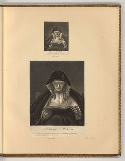 Rembrandt's Mother von Robert Sayer