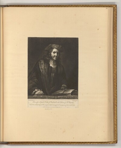 Mann mit Griffel und Papier von William Humphrey