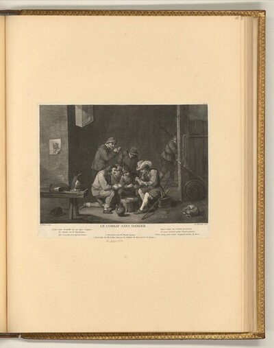 Wachstube mit Soldaten beim Kartenspiel von Jacques-Philippe Le Bas