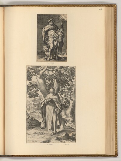 Hl. Rochus; Hl. Dominikus von Cornelis Cort