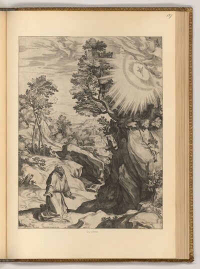 Franz von Assisi von Cornelis Cort