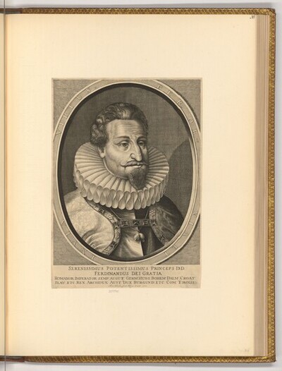 Porträt Kaiser Ferdinand I. von Hendrik Hondius der Ältere