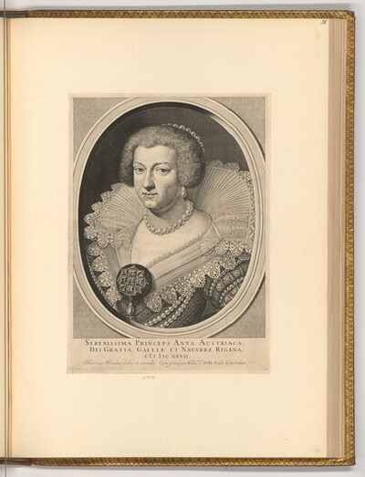 Porträt Anna von Österreich von Hendrik Hondius der Ältere
