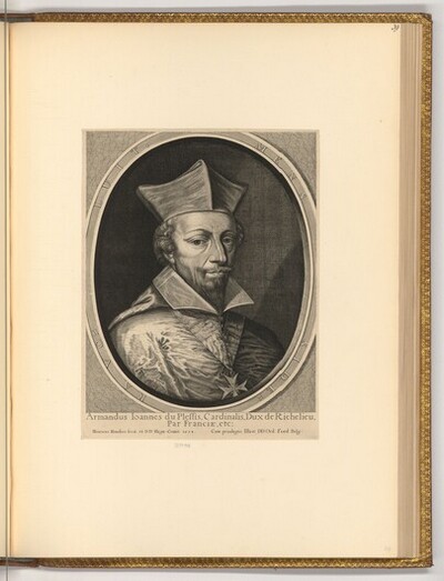 Porträt Kardinal Richelieu von Hendrik Hondius der Ältere