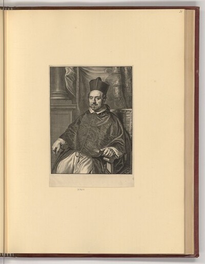 Porträt Ambrosius Capello, Bischof von Antwerpen von Paulus Pontius