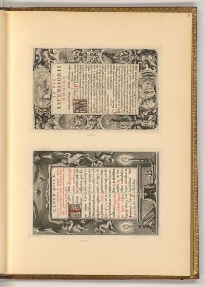 Textfeld, Rahmen mit biblischen Szenen (Buchillustration) von Cornelis Galle der Jüngere II