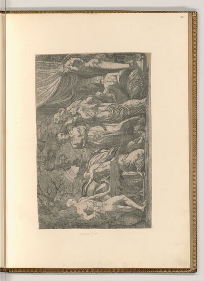 Herkules und Omphale von Léon Davent