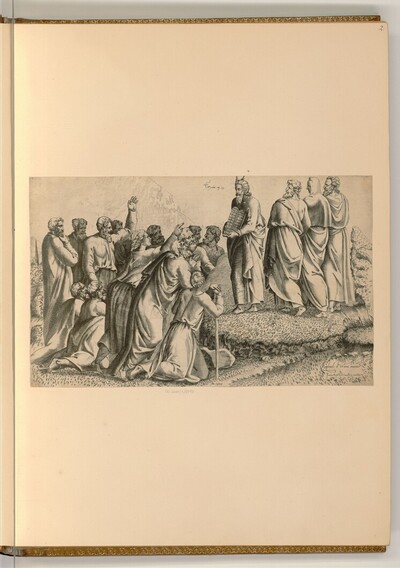 Moses mit den Gesetzestafeln auf dem Berg Sinai von Giovanni Battista Cavalieri