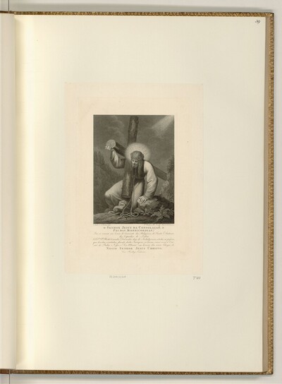Christus trägt das Kreuz von Francesco Bartolozzi