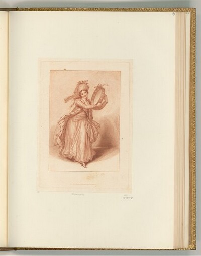 The portrait of a Grecian lady von Francesco Bartolozzi