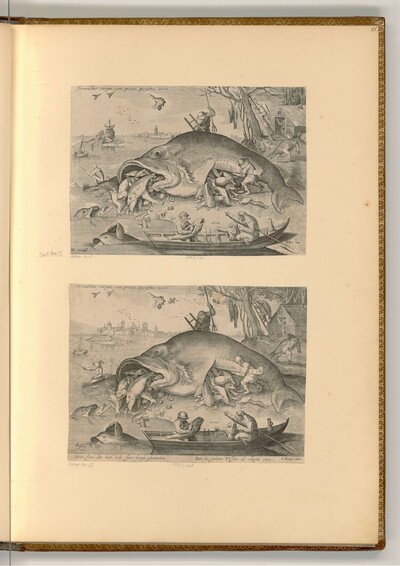 Die großen Fische fressen die kleinen von Pieter Bruegel d. Ä.