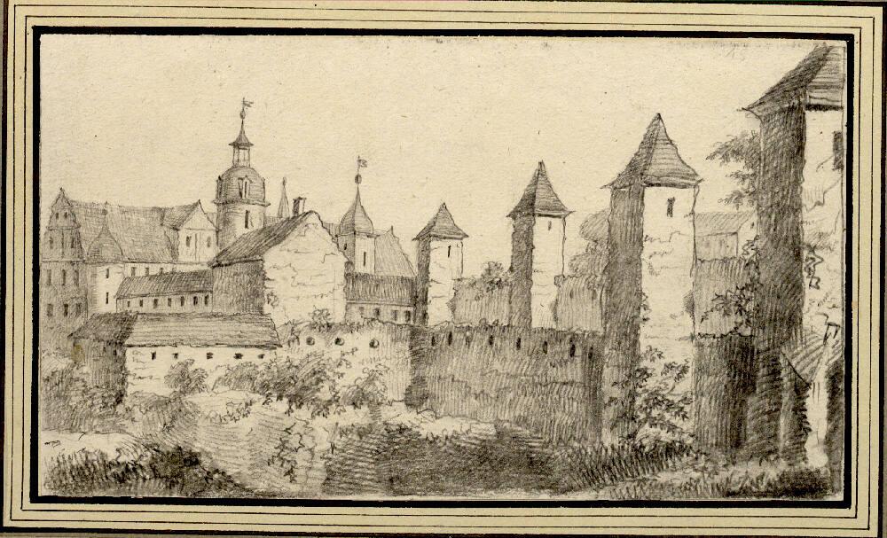 Johann Emanuel Goebel, Folge von Sächsischen Ansichten: Schloss Freudenstein in Freiberg, Inv. …